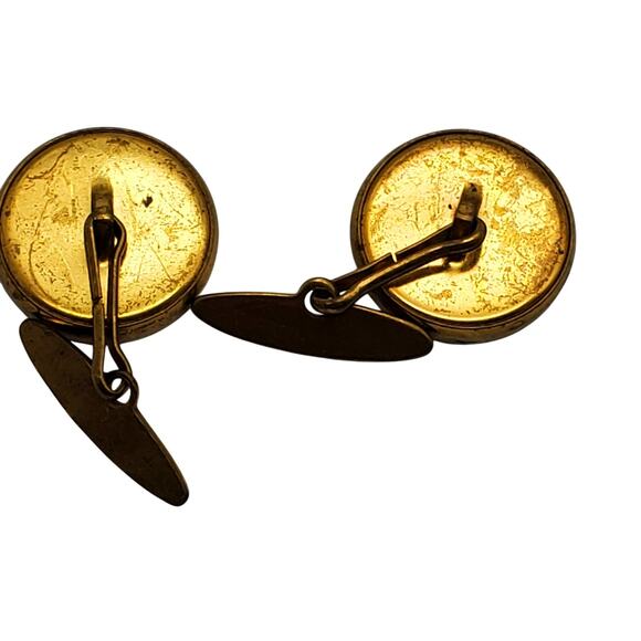 Model T Car Cufflinks Gold Tone Vintage Jewelry Classic Automobile Lover Gift - Picture 4 of 5